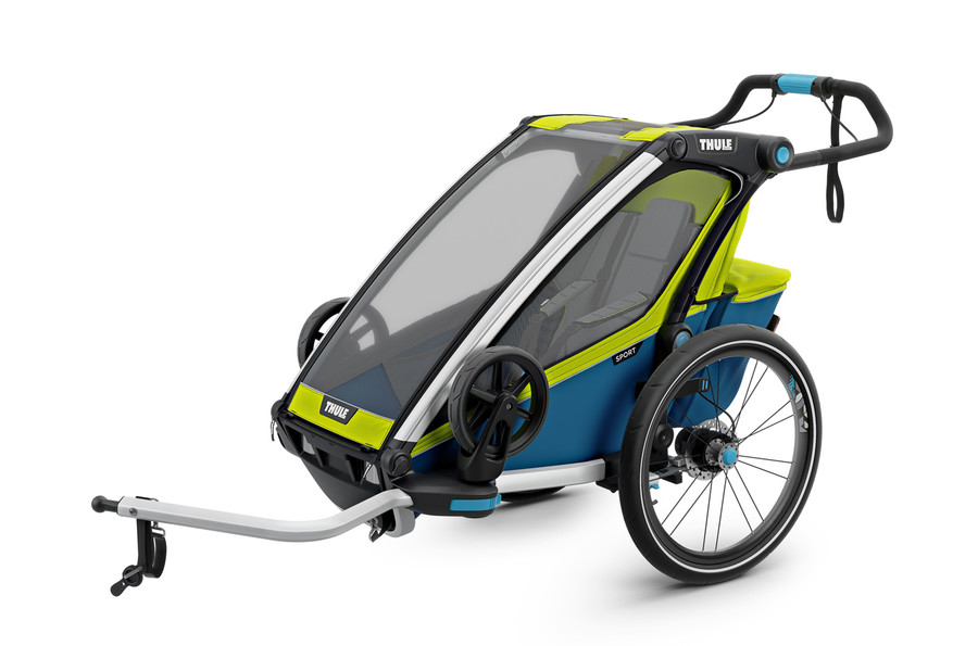 Thule Chariot Sport blau gelb Anhänger