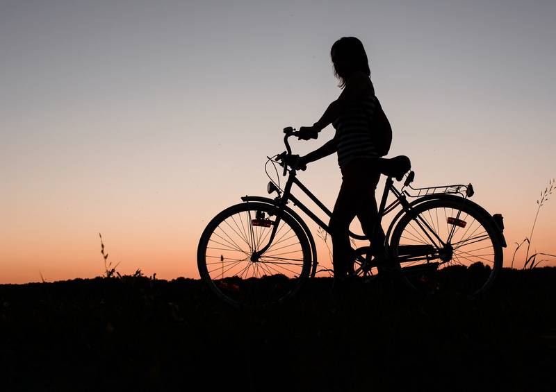 Fahrradbeleuchtung bei Nacht